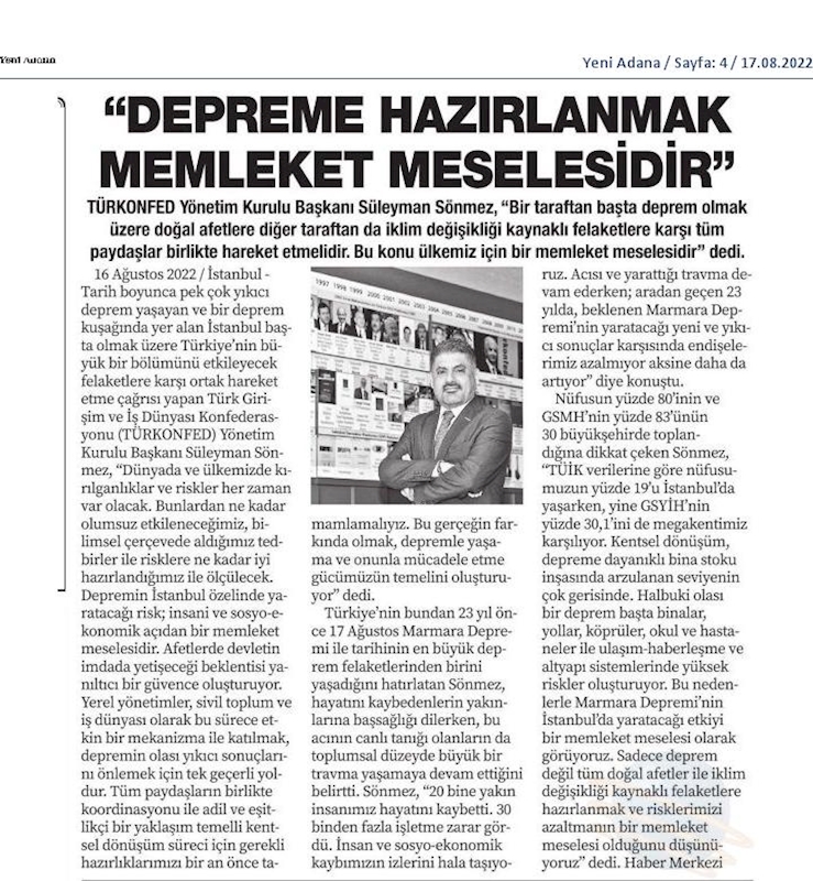 TÜRKONFED 17 Agustos Basin Aciklamasi 17 Agustos 2022 - 10