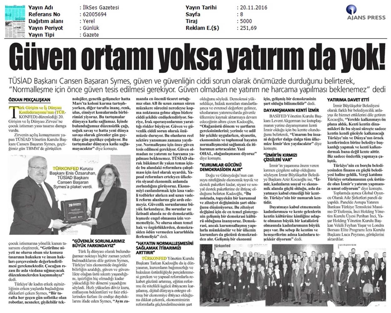 TÜRKONFED 20 Girişim Ve Is Dunyasi Zirvesi 1911206 - 9
