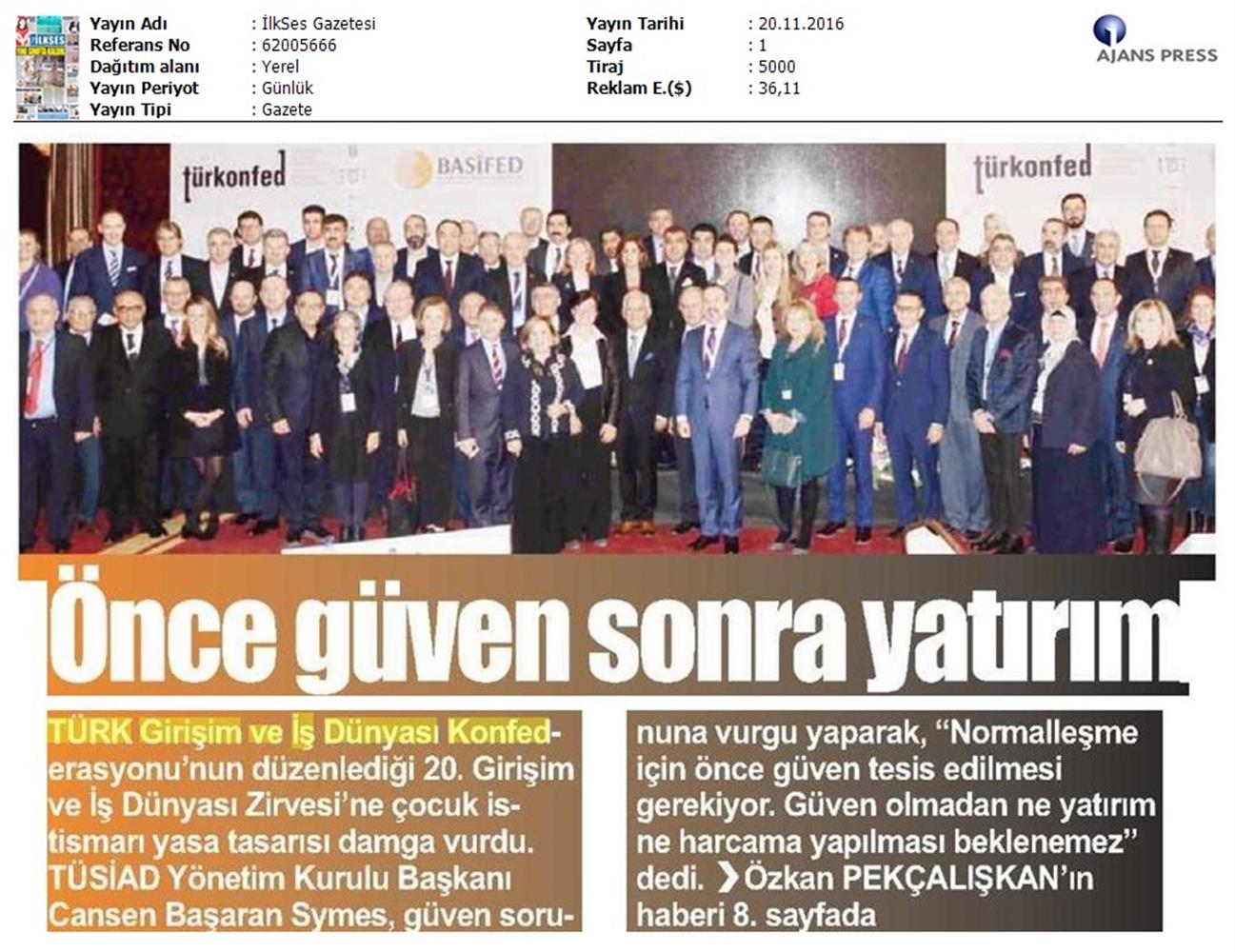 TÜRKONFED 20 Girişim Ve Is Dunyasi Zirvesi 1911206 - 18