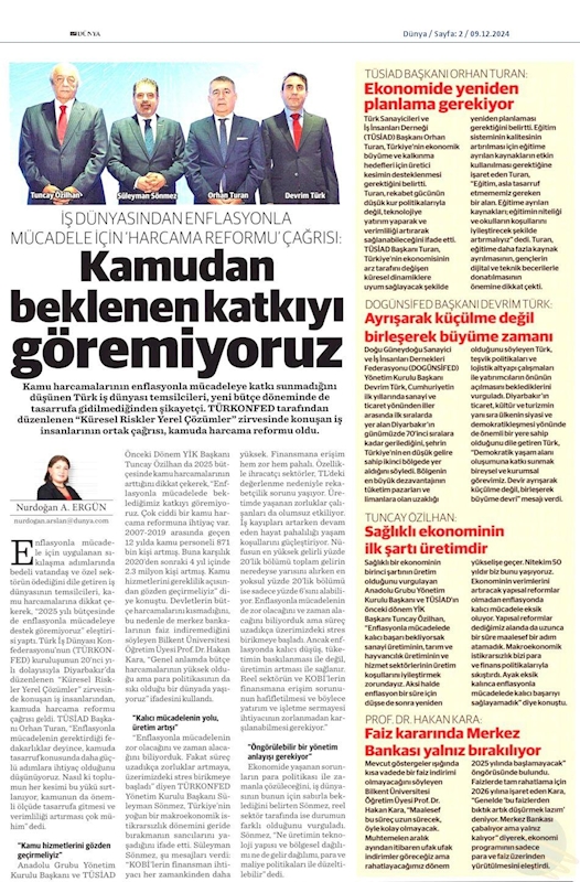TÜRKONFED 20 Yil Zirvesi 7 Aralik 2024 Diyarbakir - 2