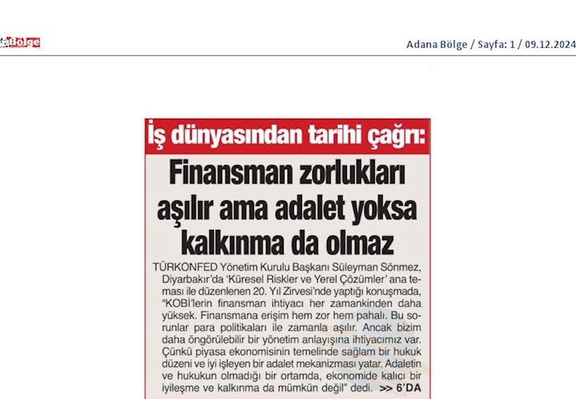 TÜRKONFED 20 Yil Zirvesi 7 Aralik 2024 Diyarbakir - 21