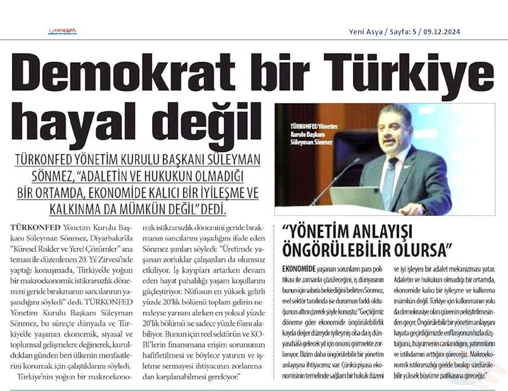 TÜRKONFED 20 Yil Zirvesi 7 Aralik 2024 Diyarbakir - 36