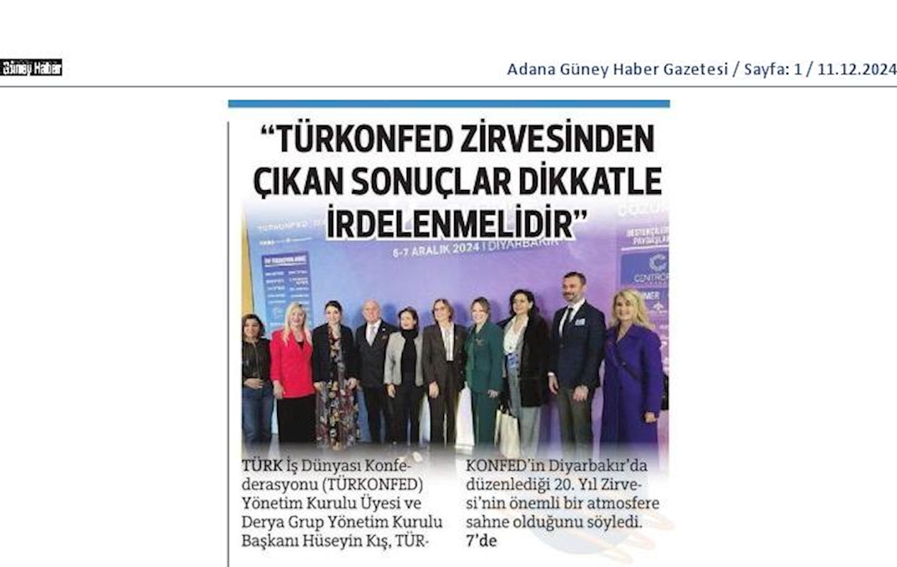 TÜRKONFED 20 Yil Zirvesi 7 Aralik 2024 Diyarbakir - 38
