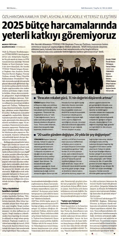 TÜRKONFED 20 Yil Zirvesi 7 Aralik 2024 Diyarbakir - 44
