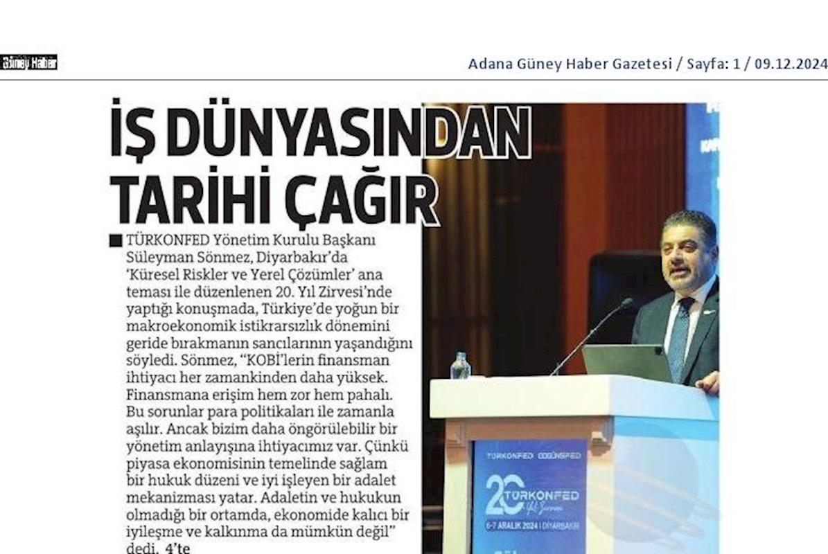 TÜRKONFED 20 Yil Zirvesi 7 Aralik 2024 Diyarbakir - 50