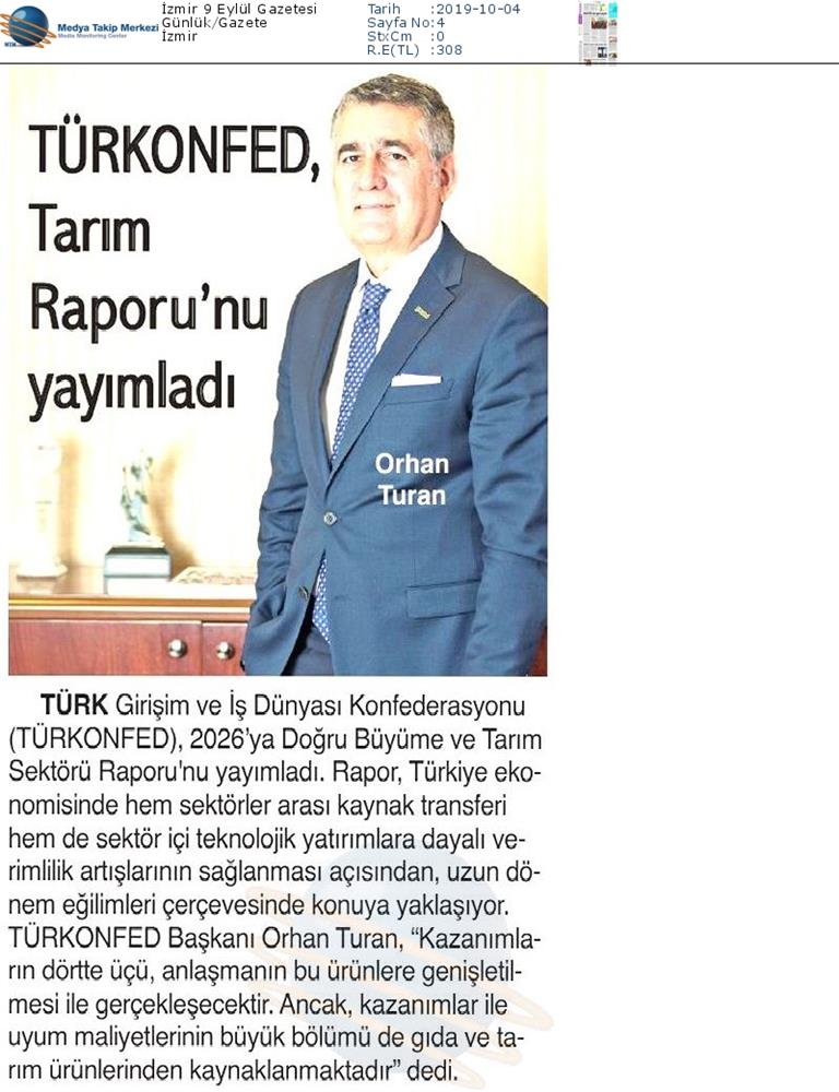 TÜRKONFED 2026ya Dogru Buyume Ve Tarim Sektoru Raporu Medya Yansimalari - 4