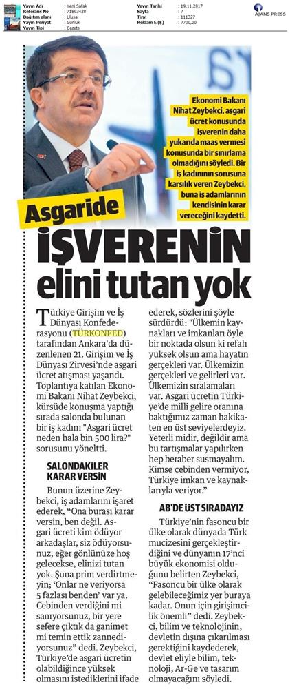 TÜRKONFED 21 Girişim Ve Is Dunyasi Zirvesi Medya Yansimalari 18 Kasim 2017 - 45