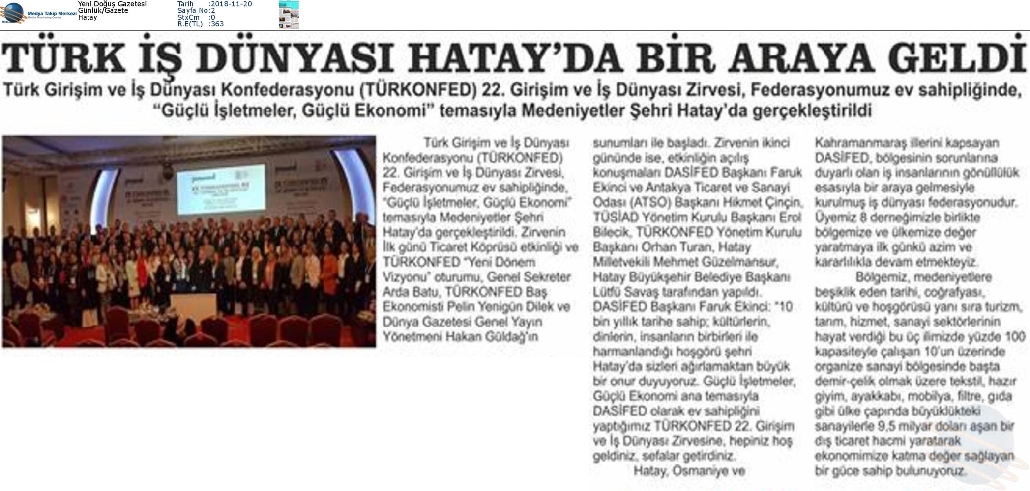 TÜRKONFED 22 Girişim Ve Is Dunyasi Zirvesi 16 17 Kasim Hatay - 20