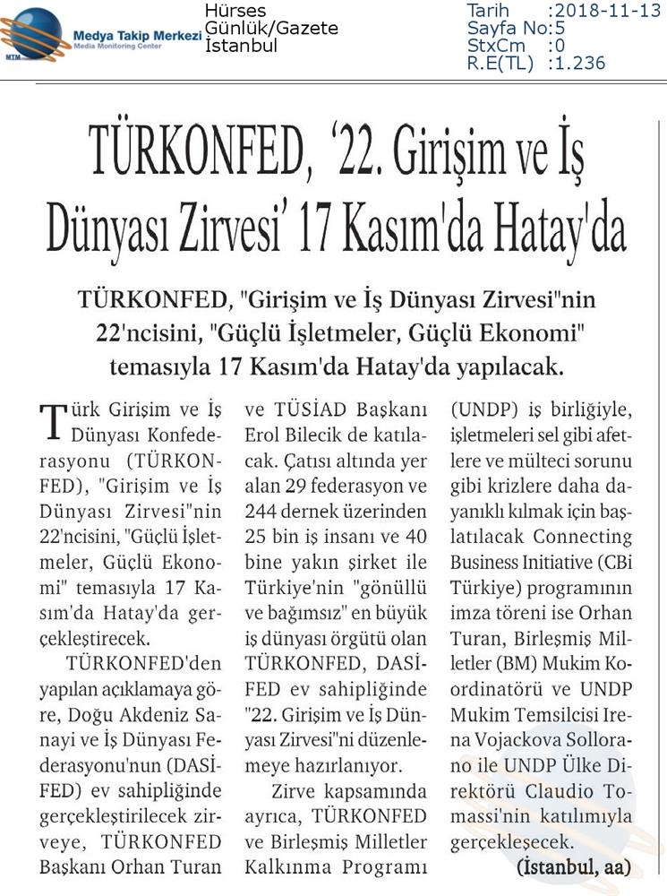 TÜRKONFED 22 Girişim Ve Is Dunyasi Zirvesi 16 17 Kasim Hatay - 25
