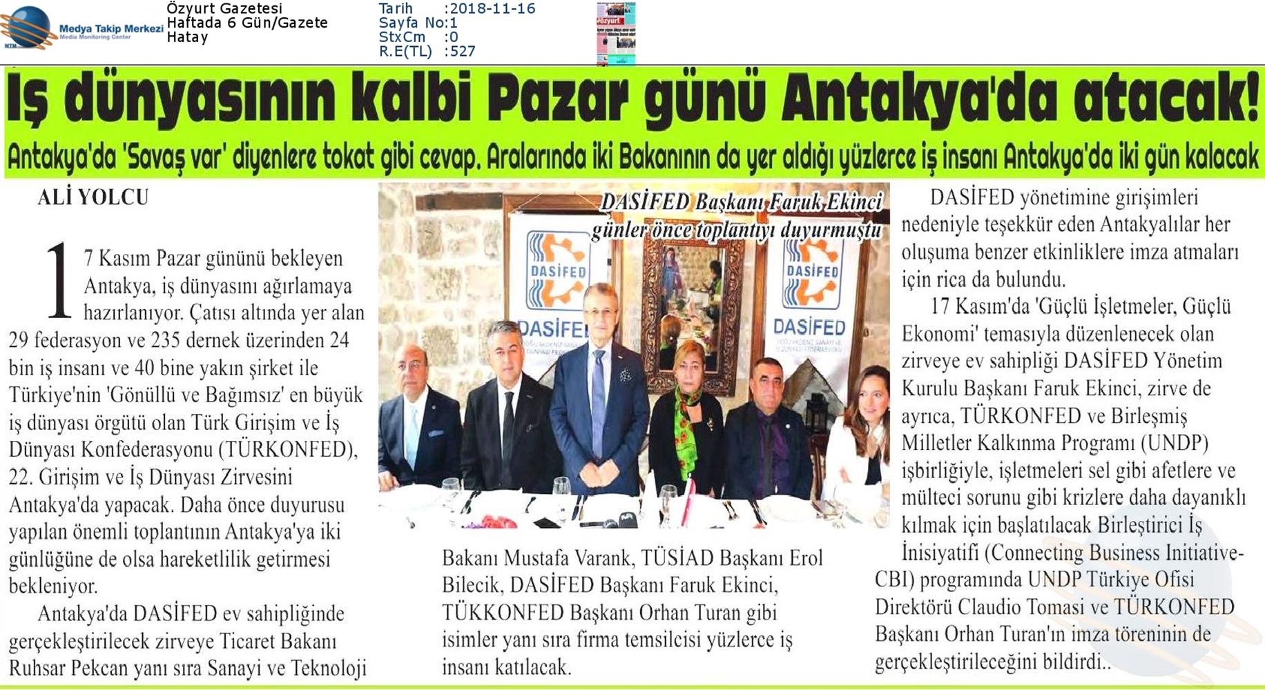 TÜRKONFED 22 Girişim Ve Is Dunyasi Zirvesi 16 17 Kasim Hatay - 27