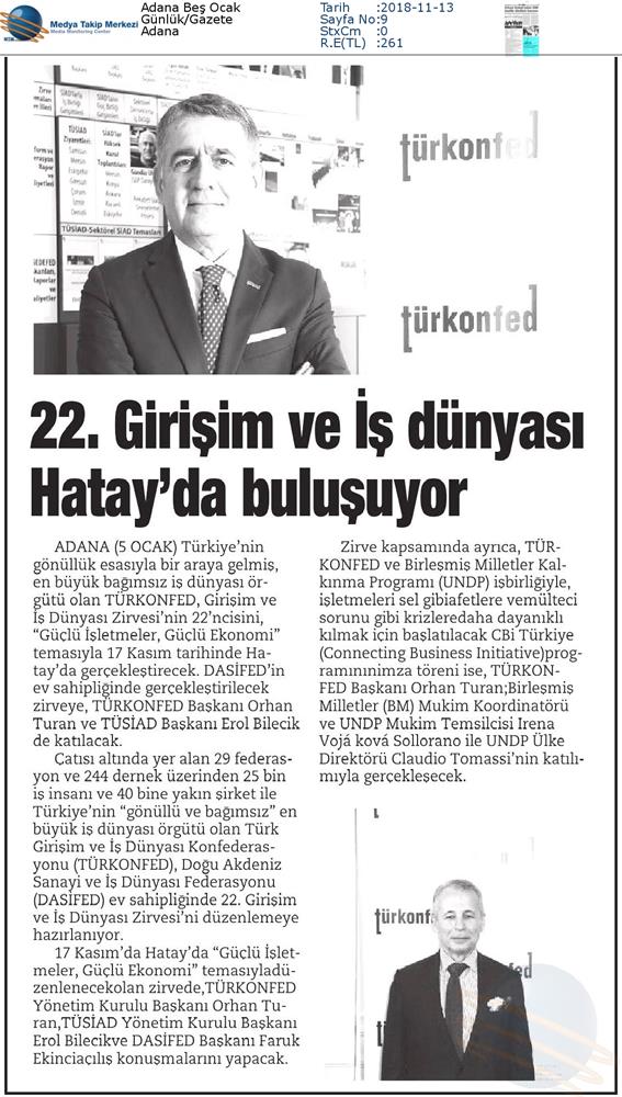 TÜRKONFED 22 Girişim Ve Is Dunyasi Zirvesi 16 17 Kasim Hatay - 29