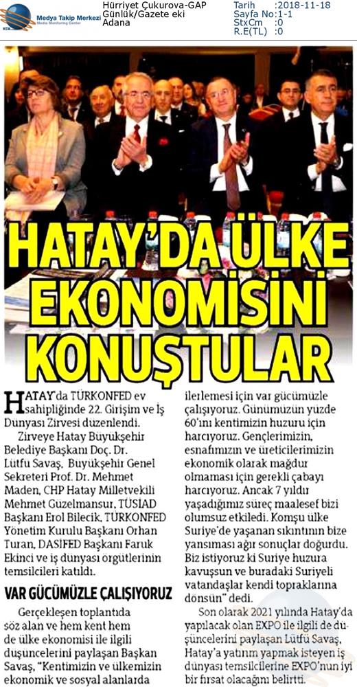 TÜRKONFED 22 Girişim Ve Is Dunyasi Zirvesi 16 17 Kasim Hatay - 39