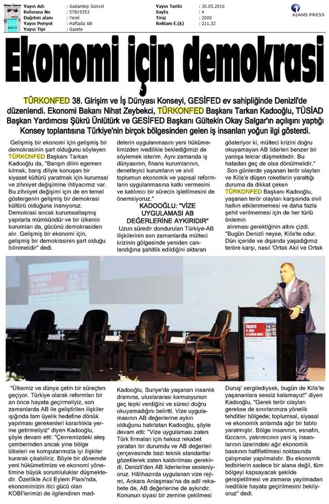 TÜRKONFED 38 Girişim Ve Is Dunyasi Konseyi - 3