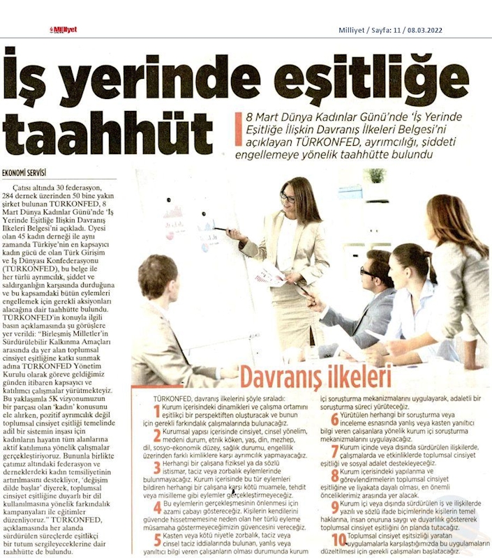 TÜRKONFED 8 Mart Dunya Kadinlar Gunu Basin Aciklamasi 8 Mart 2022 - 4
