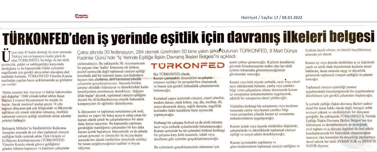 TÜRKONFED 8 Mart Dunya Kadinlar Gunu Basin Aciklamasi 8 Mart 2022 - 7