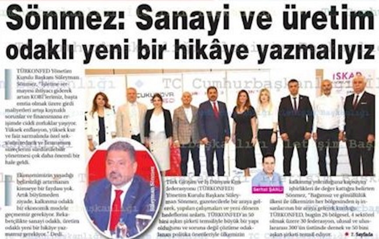TÜRKONFED Basin Toplantısı 3 Agustos 2022 Adana - 2