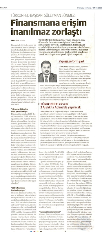 TÜRKONFED Basin Toplantısı 3 Agustos 2022 Adana - 31