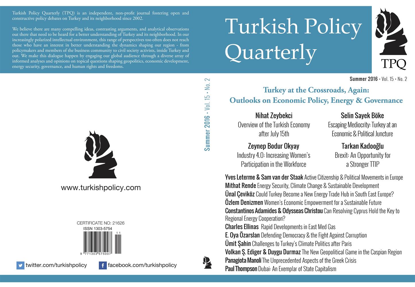 TÜRKONFED Başkani Kadooğlunun Tpq Dergisi Brexit Ve Ttip Makalesi Summer 2016 - 8