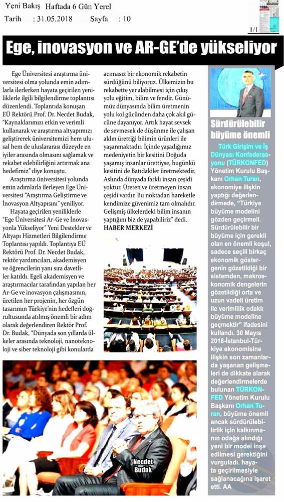 TÜRKONFED Başkani Orhan Turan Ekonomi Değerlendirmesi 1 - 3