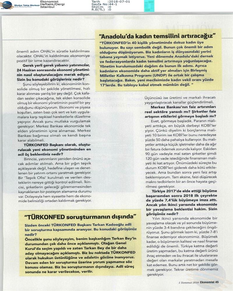 TÜRKONFED Başkani Orhan Turan Yeni Donem Yeni Vizyon Roportaj Serisi Temmuz 2018 Istanbul - 6