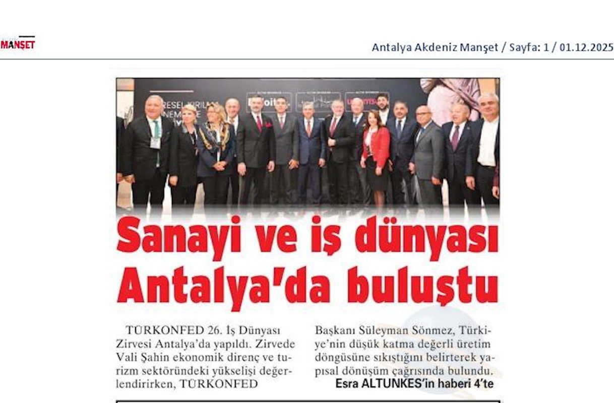 TÜRKONFED Başkani Suleyman Sönmez Sanayide Biz Üretiyoruz Kar Baskasinin Hanesine Yaziliyor - 13