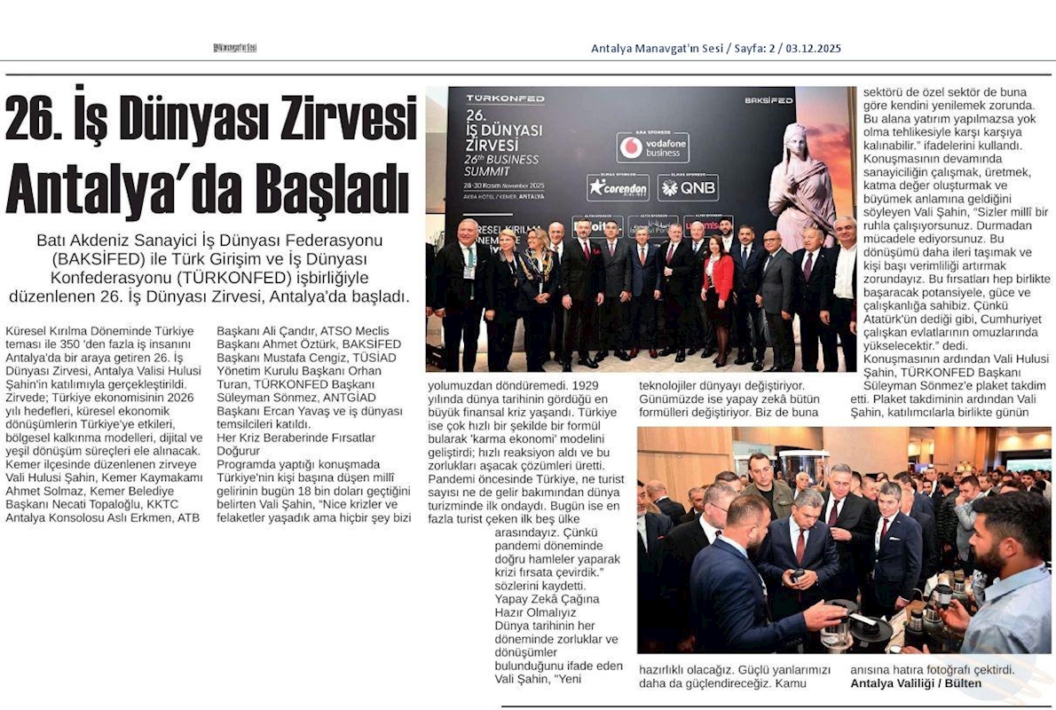 TÜRKONFED Başkani Suleyman Sönmez Sanayide Biz Üretiyoruz Kar Baskasinin Hanesine Yaziliyor - 36