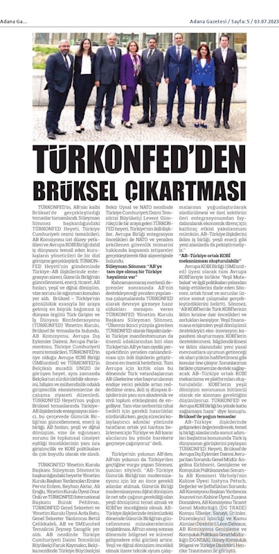 TÜRKONFED Bruksel Ziyareti 24 25 Haziran 2023 Bruksel - 13