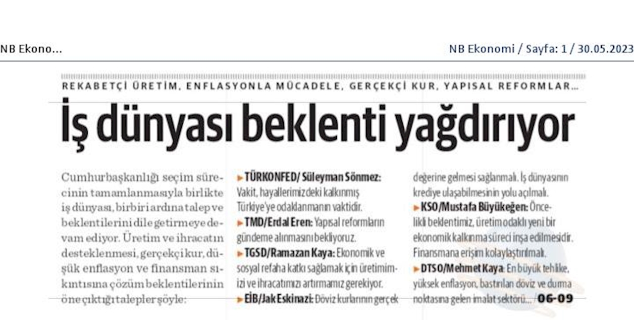TÜRKONFED Cumhurbaskanligi Secim Sonucu Basin Aciklamasi 29 Mayis 2023 - 15