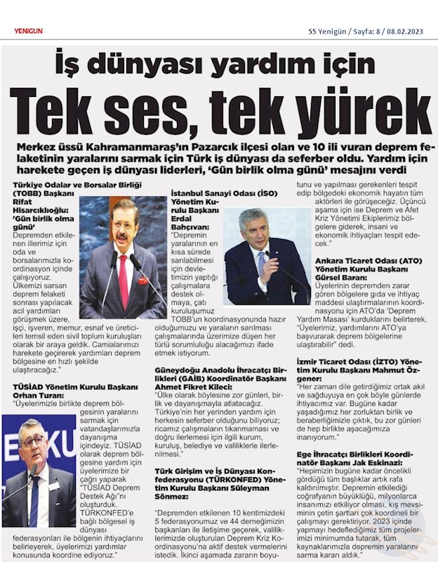 TÜRKONFED Deprem Basin Aciklamasi 6 Subat 2023 - 3