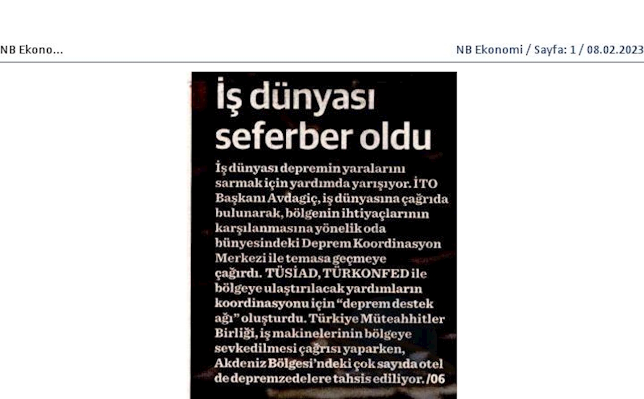 TÜRKONFED Deprem Basin Aciklamasi 6 Subat 2023 - 12