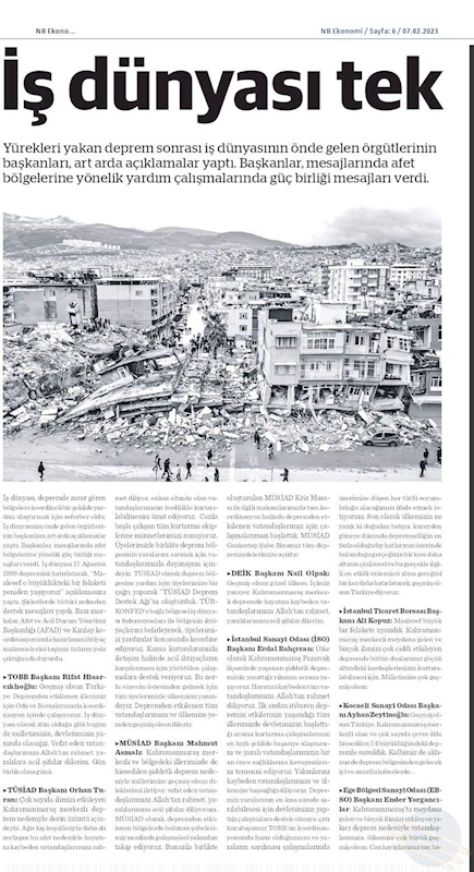 TÜRKONFED Deprem Basin Aciklamasi 6 Subat 2023 - 17
