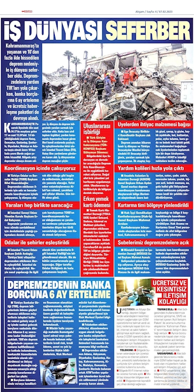 TÜRKONFED Deprem Basin Aciklamasi 6 Subat 2023 - 25