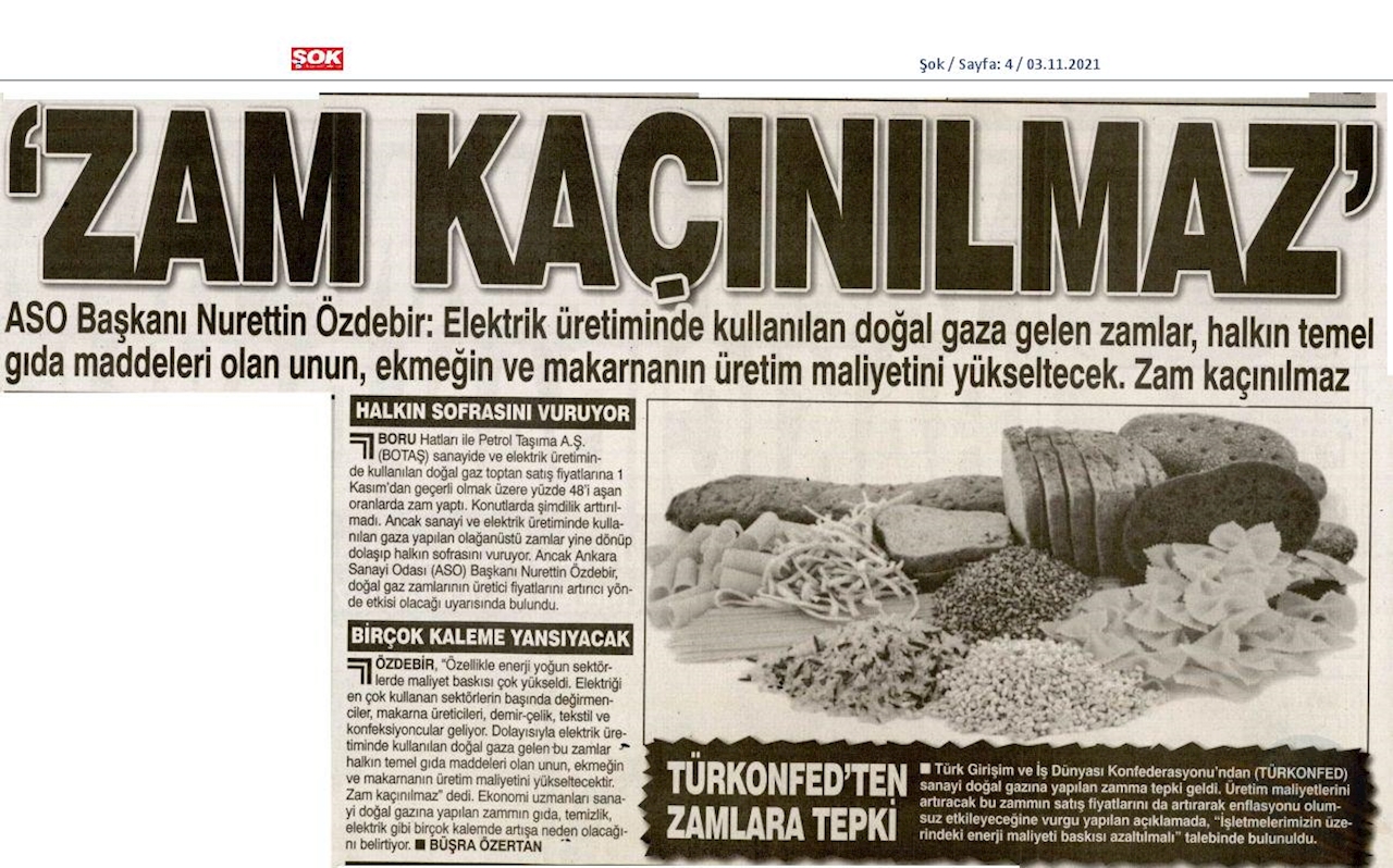 TÜRKONFED Dogal Gaz Zammi 2 Kasim 2021 - 15