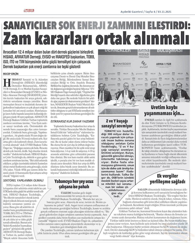 TÜRKONFED Dogal Gaz Zammi 2 Kasim 2021 - 19