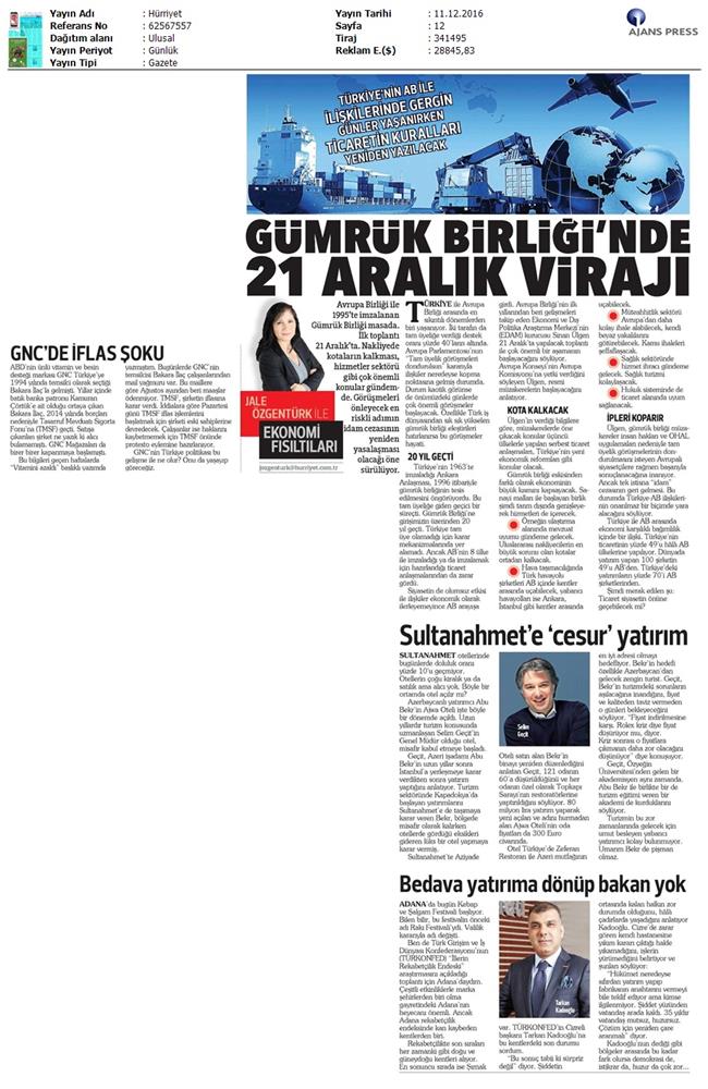TÜRKONFED Edam Türkiye Icin Bir Rekabet Endeksi Rapor Tanitim Toplantısı Medya Yansimalari 9 Aralik 2016 - 29