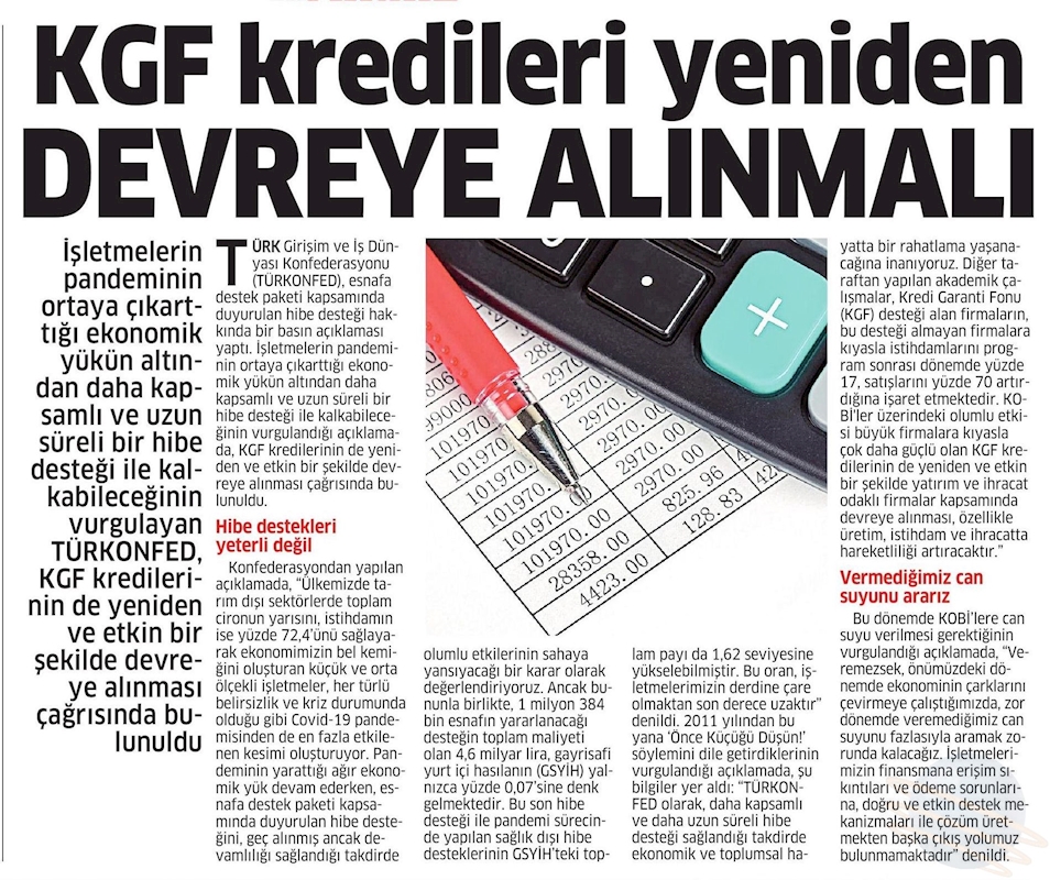 TÜRKONFED Hibe Ve Kgf Kredisi Cagrisina Iliskin Basin Aciklamasi 20 Mayis 2021 - 1