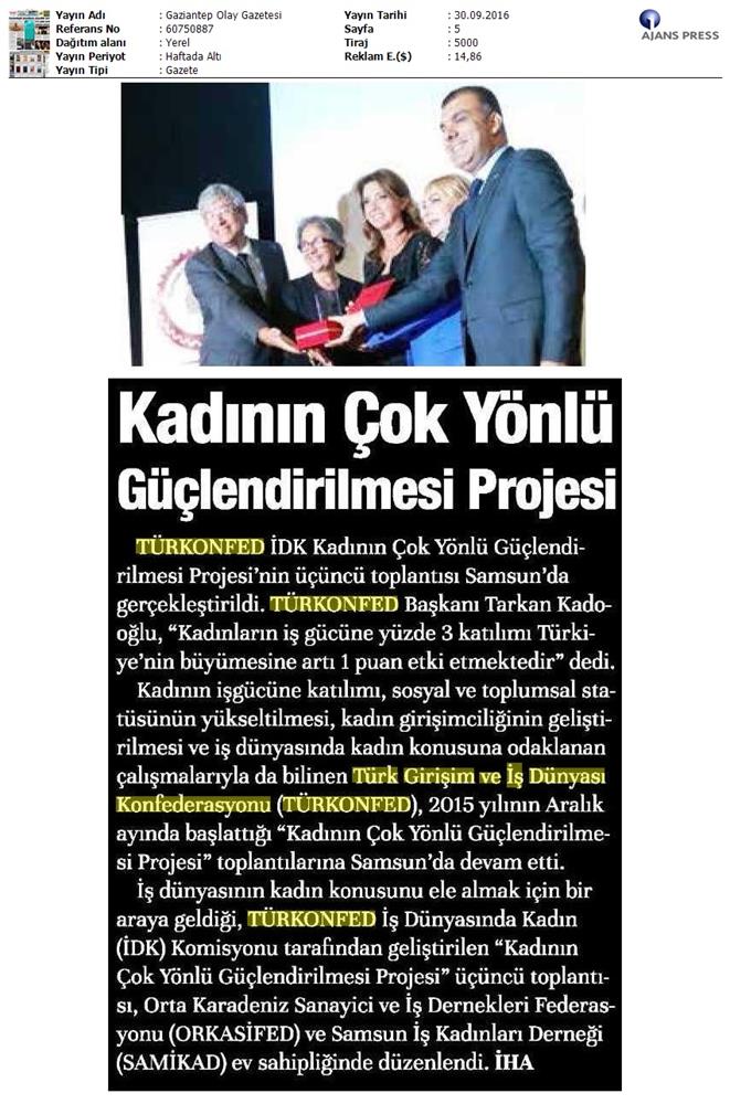 TÜRKONFED İDK Toplantısı 28 Eylul 2016 Samsun - 2