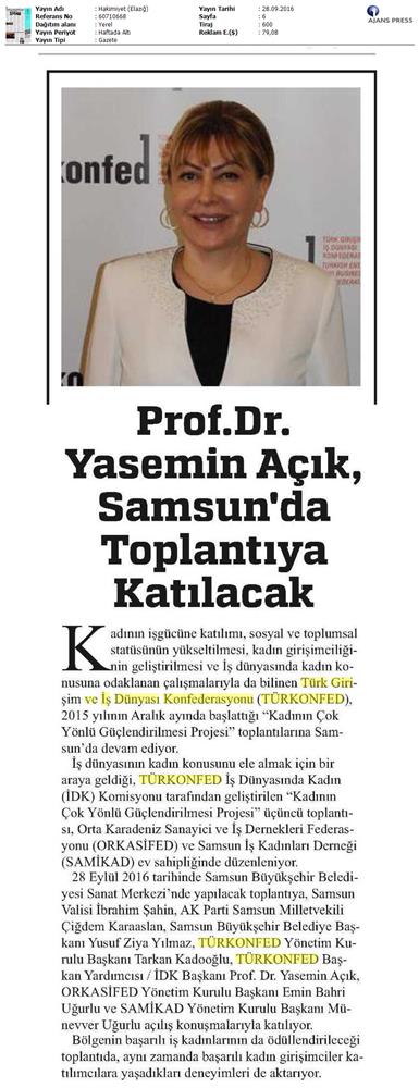 TÜRKONFED İDK Toplantısı 28 Eylul 2016 Samsun - 3