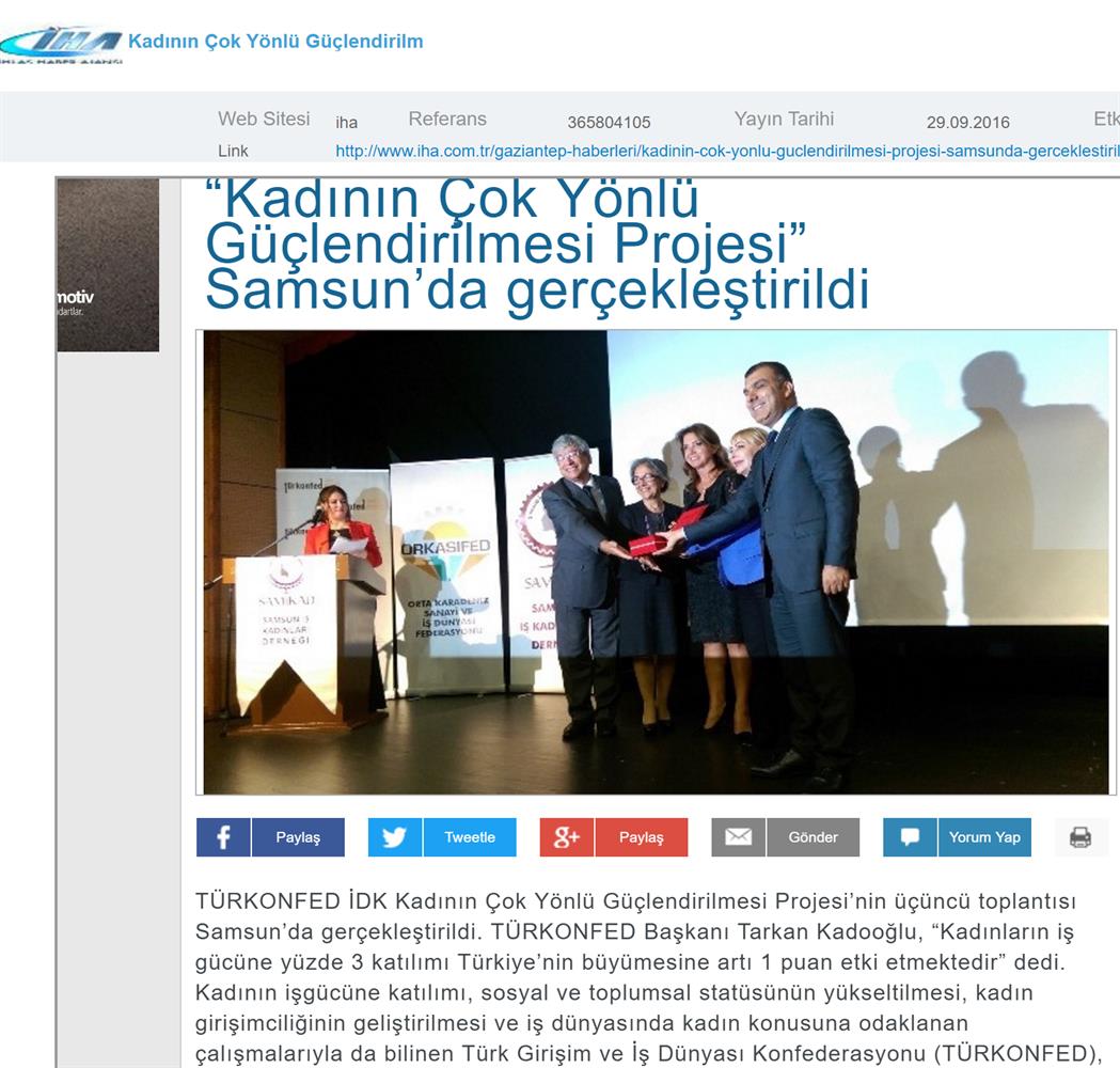TÜRKONFED İDK Toplantısı 28 Eylul 2016 Samsun - 5