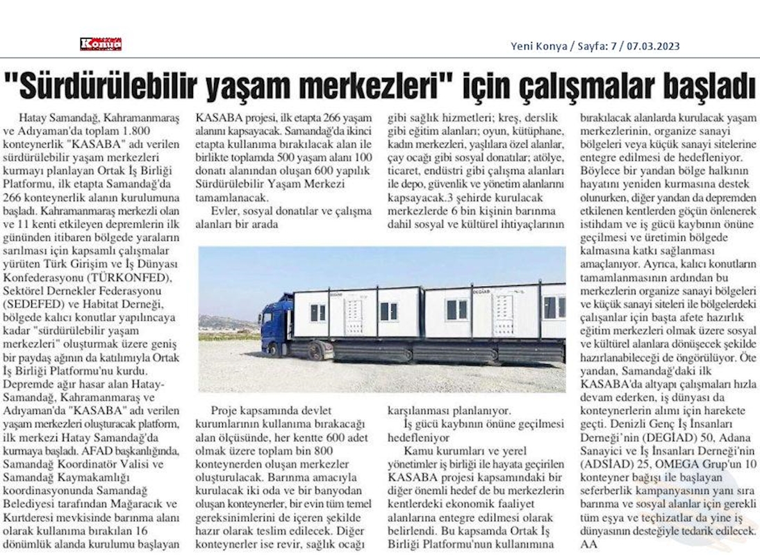 TÜRKONFED Kasaba Projesi 6 Mart 2023 - 3