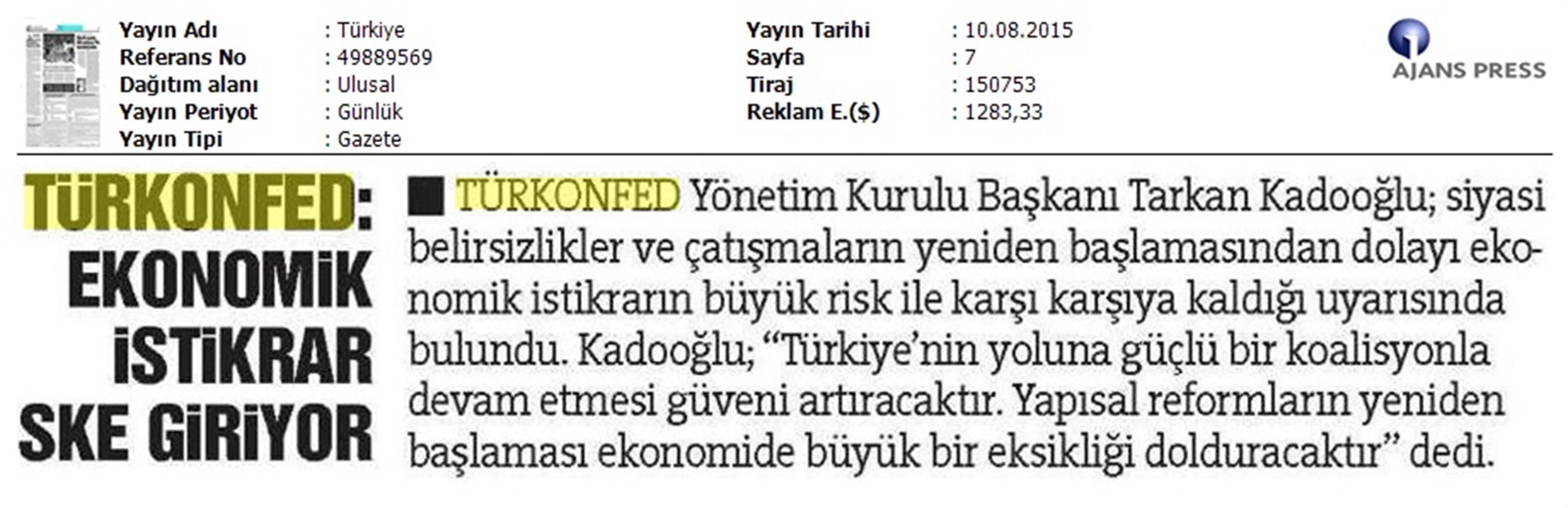 TÜRKONFED Koalisyon Aciklamasi Basin Yansimalari - 7