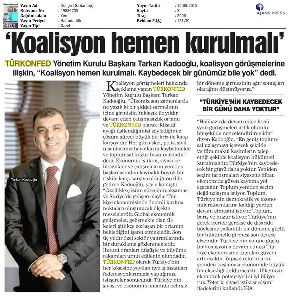 TÜRKONFED Koalisyon Aciklamasi Basin Yansimalari - 12