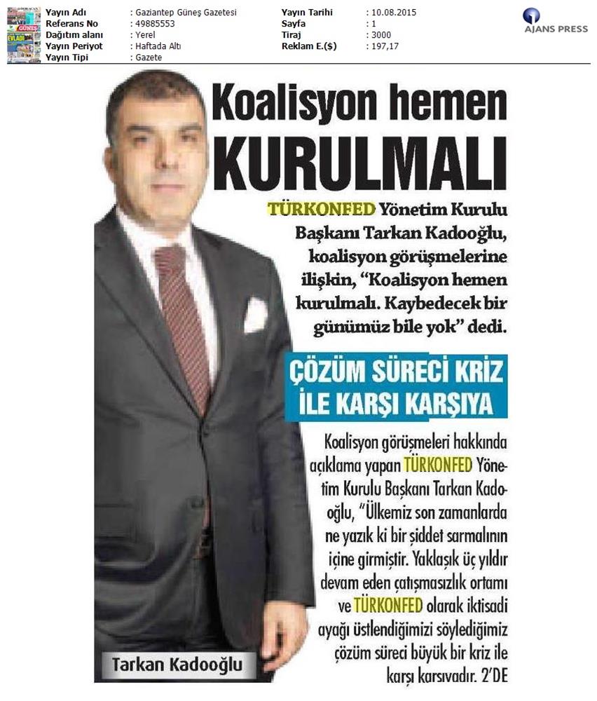 TÜRKONFED Koalisyon Aciklamasi Basin Yansimalari - 15