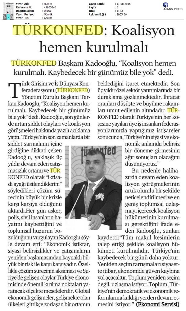 TÜRKONFED Koalisyon Aciklamasi Basin Yansimalari - 70