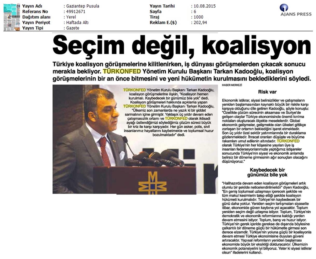 TÜRKONFED Koalisyon Aciklamasi Basin Yansimalari - 102