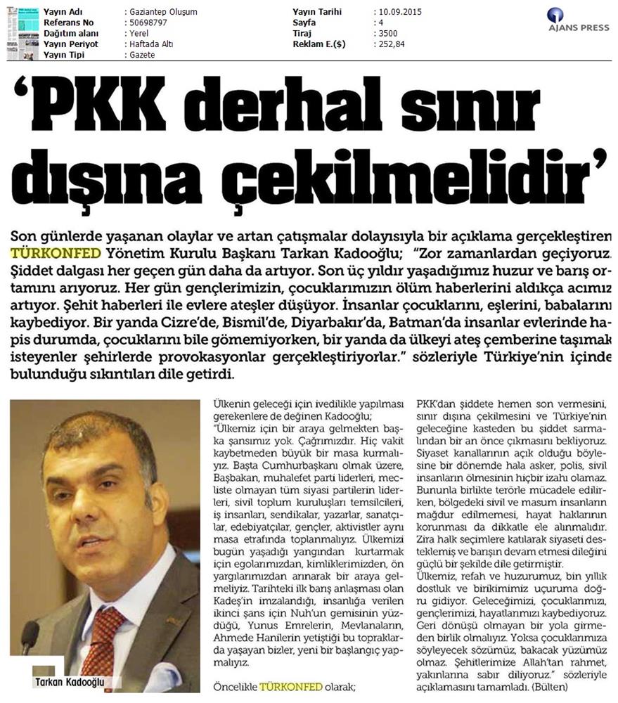 TÜRKONFED Teror Olaylarina Iliskin Aciklamalari Basin Yansimalari - 18