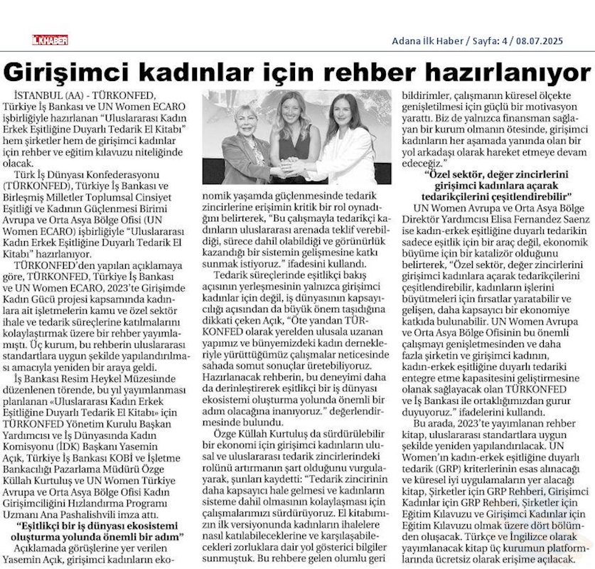 TÜRKONFED Türkiye Is Bankasi Ve Un Women Imza Toreni - 4