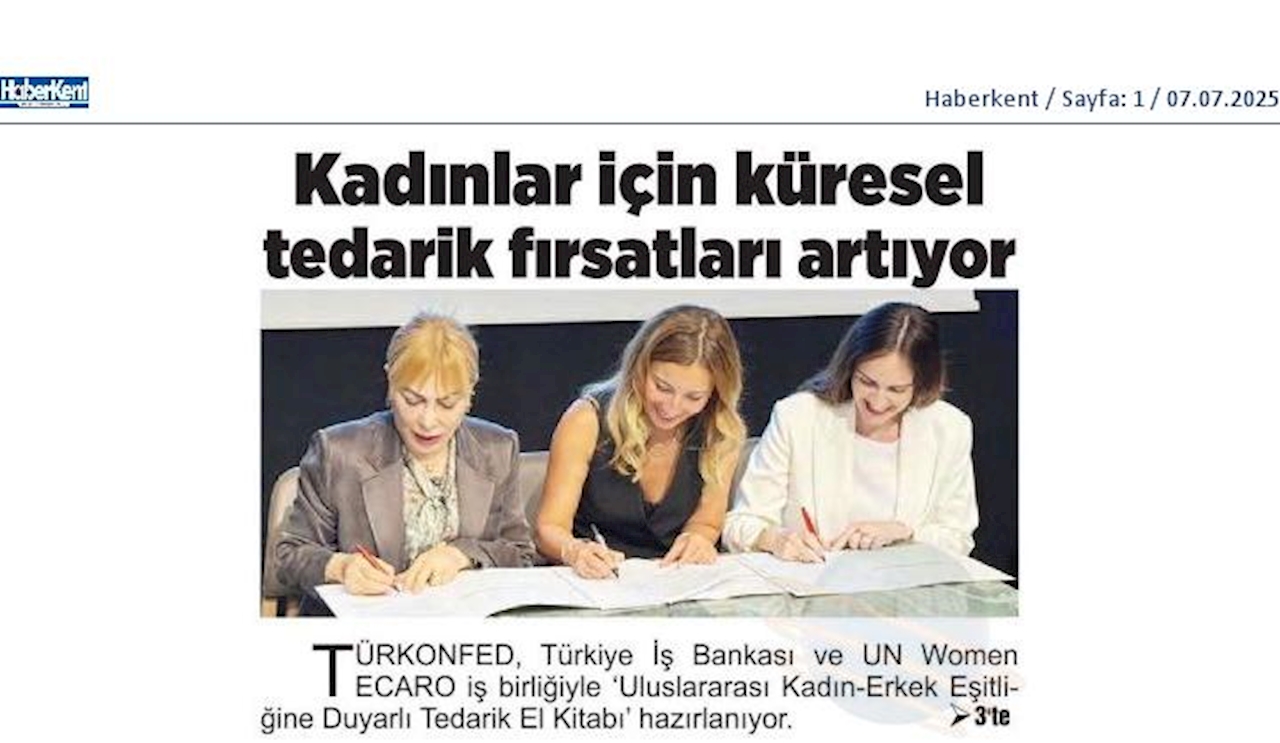 TÜRKONFED Türkiye Is Bankasi Ve Un Women Imza Toreni - 7