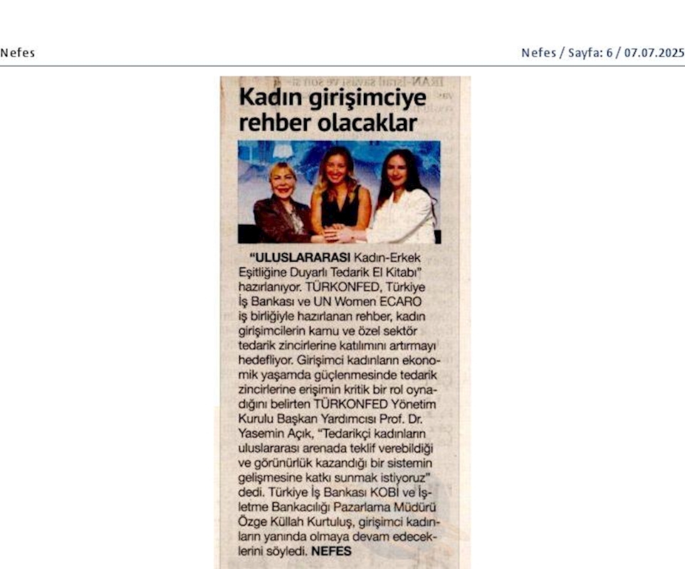 TÜRKONFED Türkiye Is Bankasi Ve Un Women Imza Toreni - 12