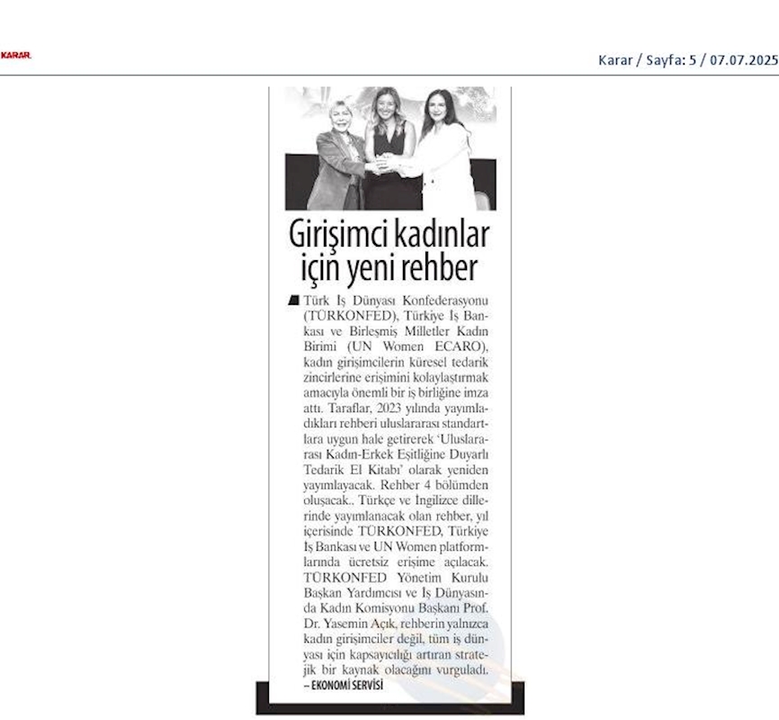 TÜRKONFED Türkiye Is Bankasi Ve Un Women Imza Toreni - 16